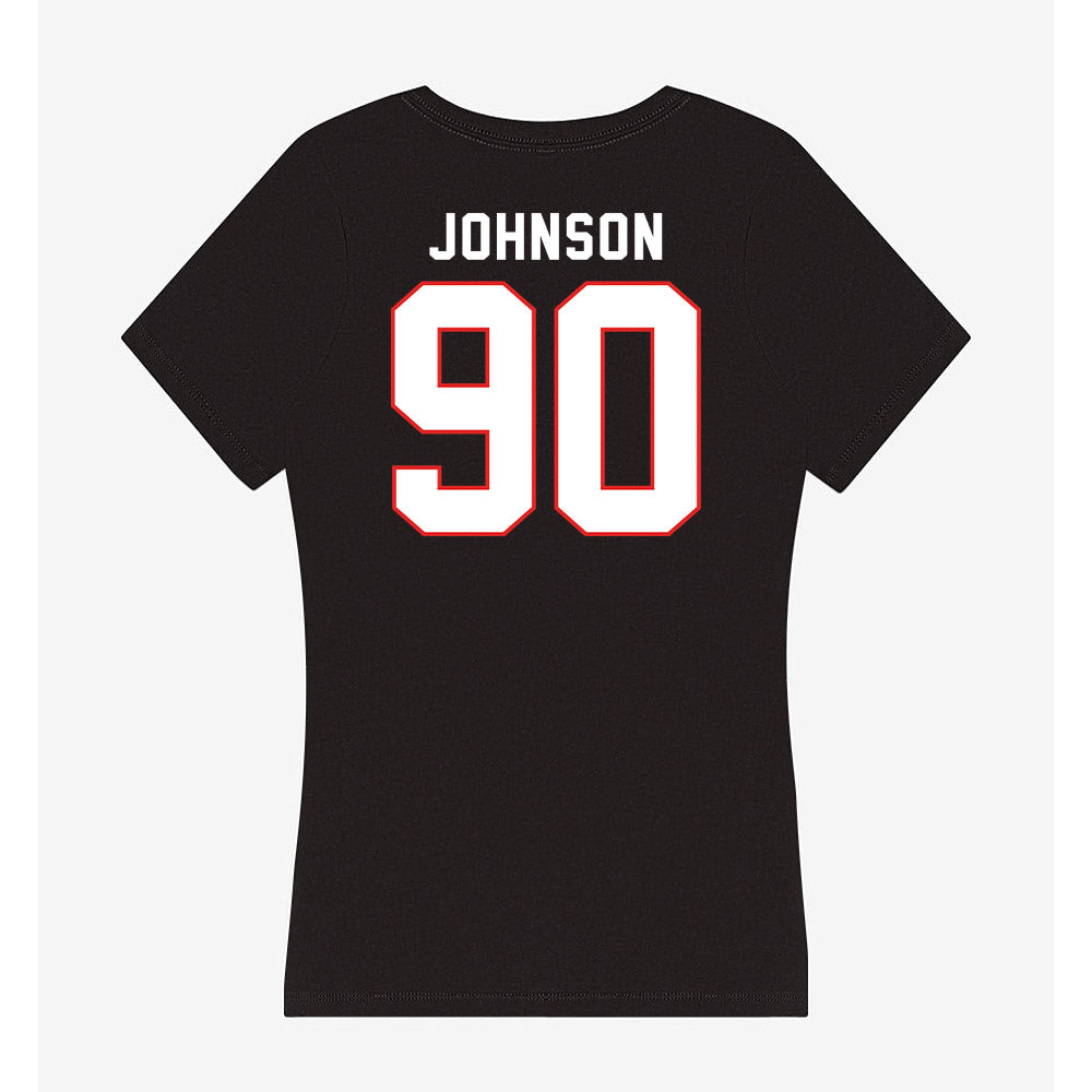 Texas Tech - NCAA Football : Ayden Johnson - Women's V-Neck T-Shirt-1