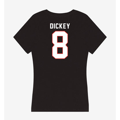 Texas Tech - NCAA Football : Cameron Dickey - Women's V-Neck T-Shirt-1