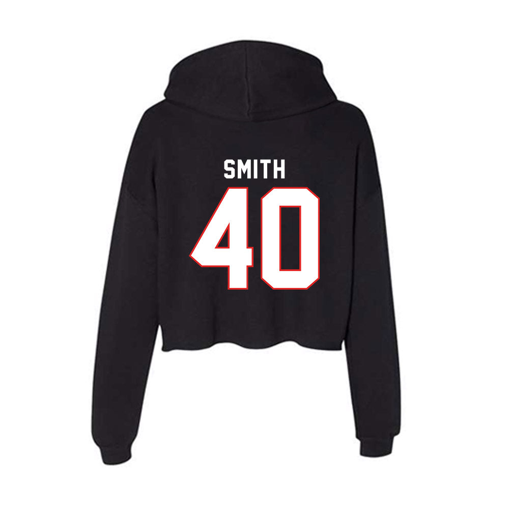 Texas Tech - NCAA Football : Wesley Smith - Women's Crop Fleece Hoodie-1