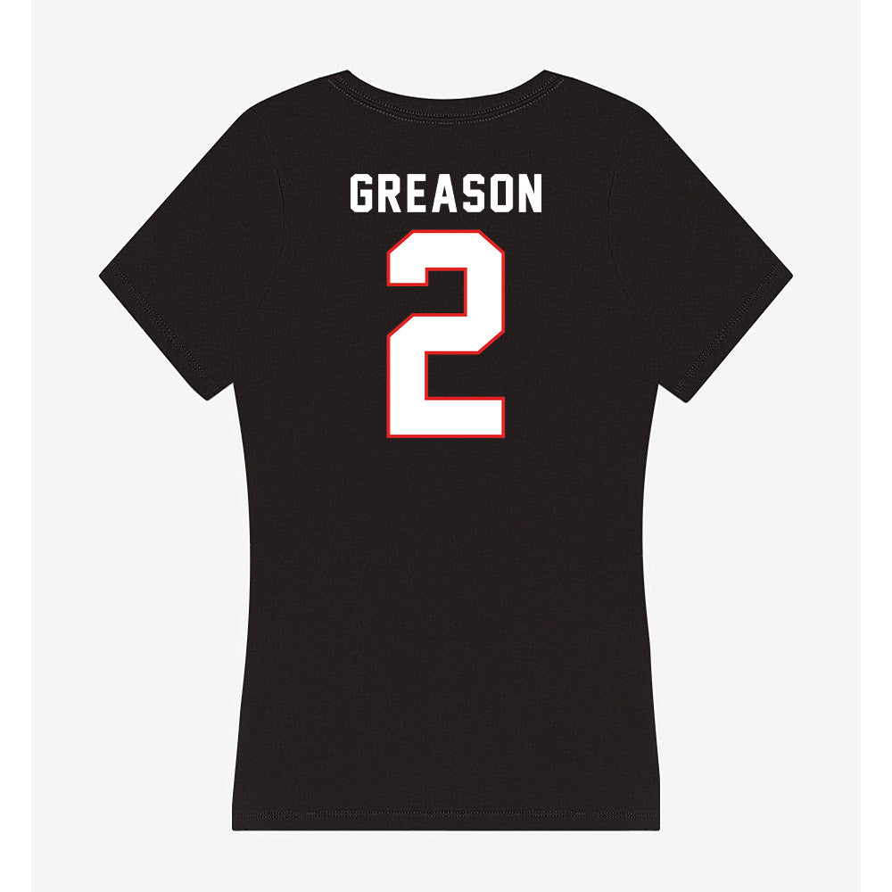 Texas Tech - NCAA Women's Soccer : Raleigh Greason - Women's V-Neck T-Shirt-1