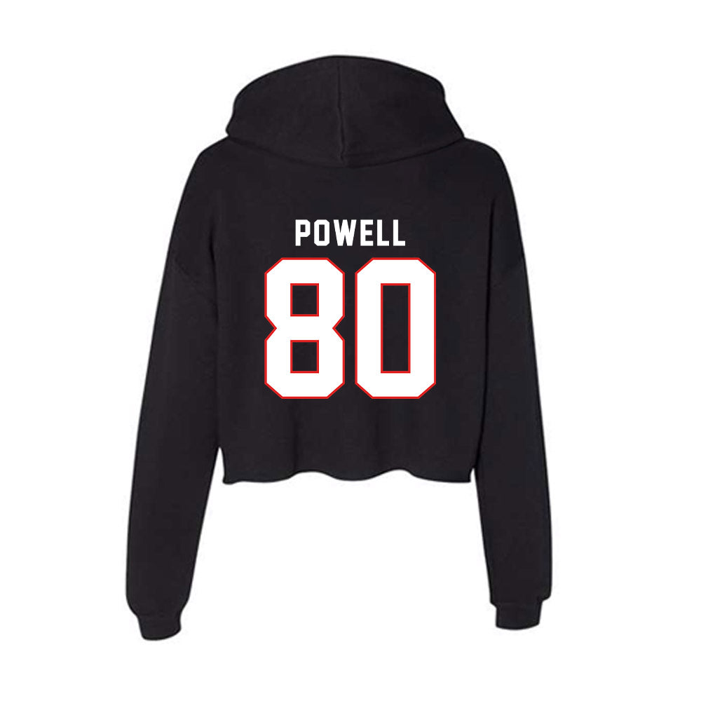 Texas Tech - NCAA Football : Kai Powell - Women's Crop Fleece Hoodie-1