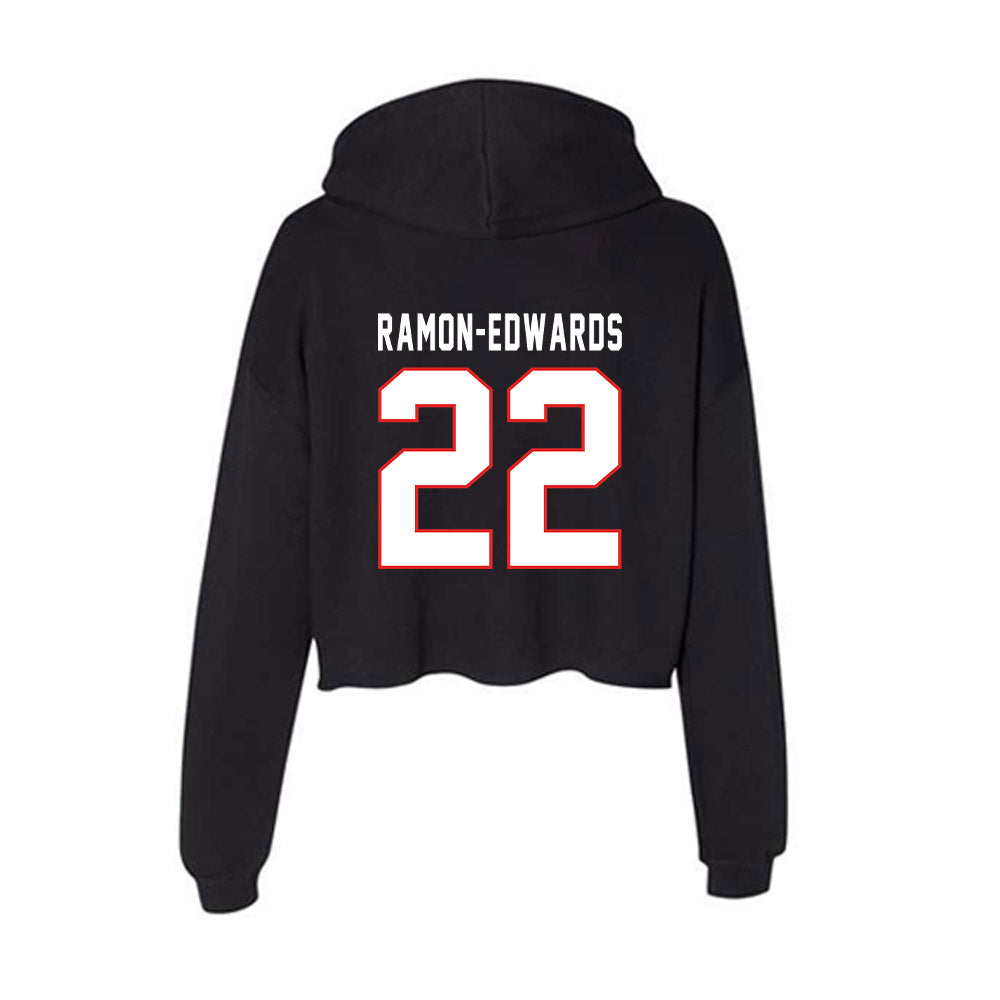 Texas Tech - NCAA Football : Marcus Ramon-Edwards - Women's Crop Fleece Hoodie-1