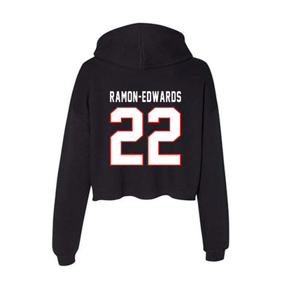 Texas Tech - NCAA Football : Marcus Ramon-Edwards - Women's Crop Fleece Hoodie-1