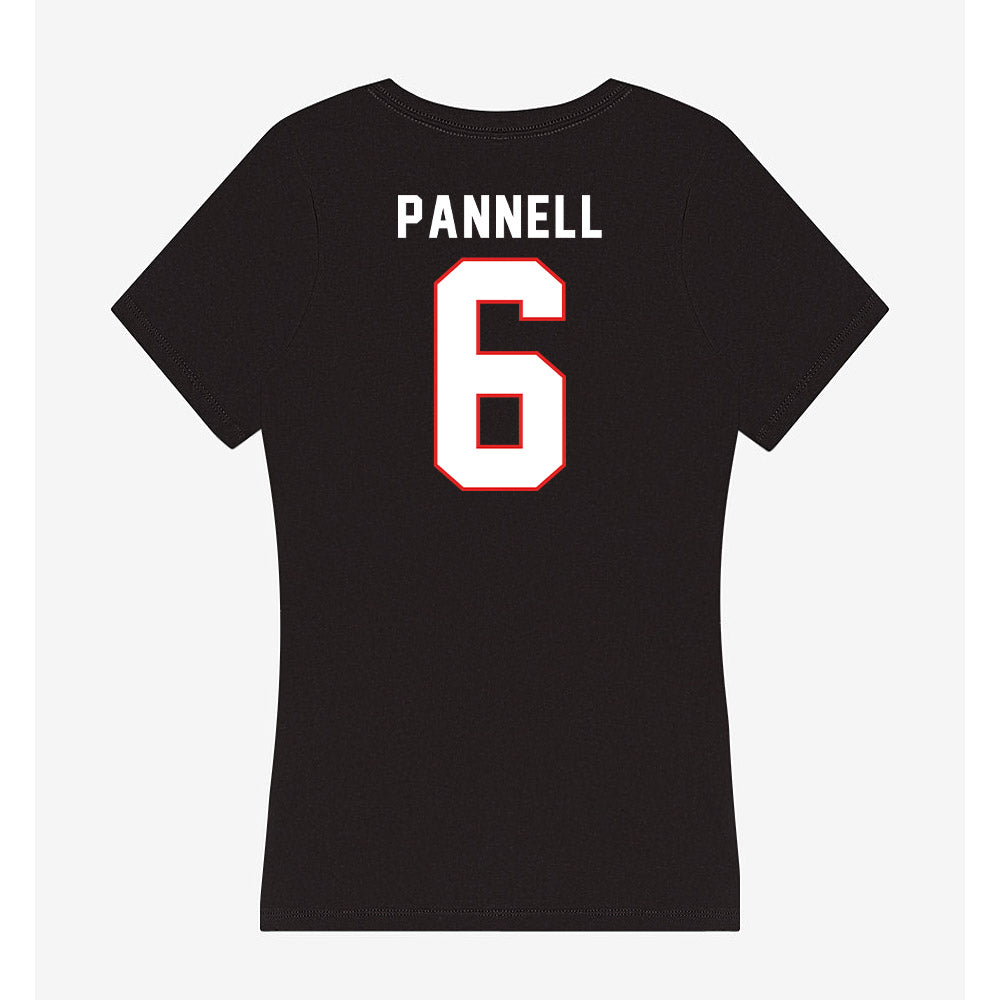 Texas Tech - NCAA Softball : Taylor Pannell - Women's V-Neck T-Shirt-1