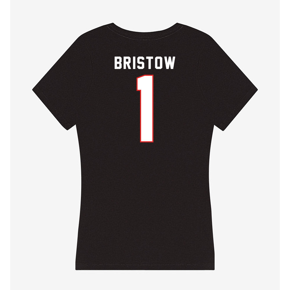 Texas Tech - NCAA Women's Basketball : Jalynn Bristow - Women's V-Neck T-Shirt-1