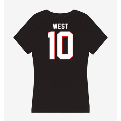 Texas Tech - NCAA Softball : Mallie West - Women's V-Neck T-Shirt-1