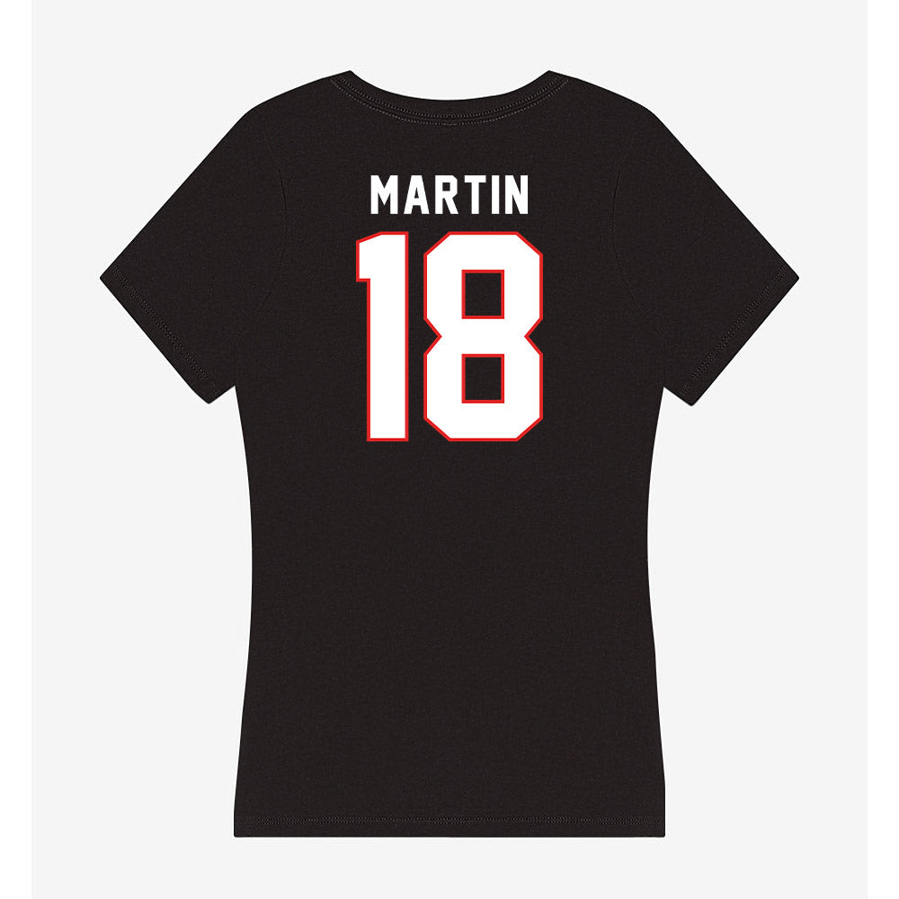 Texas Tech - NCAA Football : SVioarean Martin - Women's V-Neck T-Shirt-1
