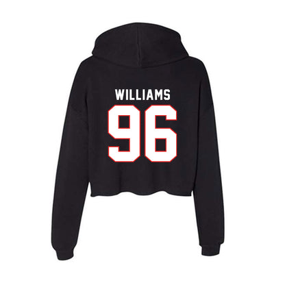 Texas Tech - NCAA Football : Keyshawn Williams - Women's Crop Fleece Hoodie-1