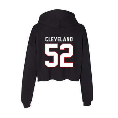 Texas Tech - NCAA Football : Cash Cleveland - Women's Crop Fleece Hoodie-1