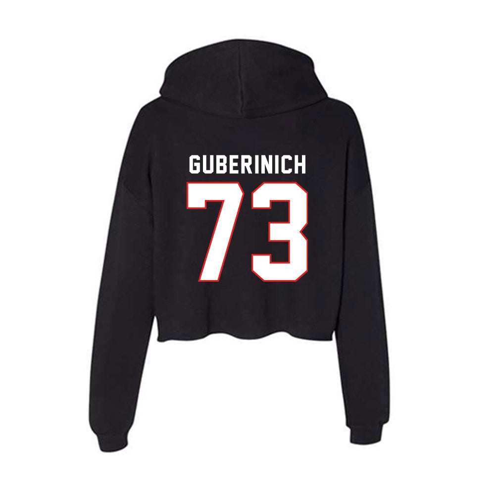 Texas Tech - NCAA Football : Danilo Guberinich - Women's Crop Fleece Hoodie-1