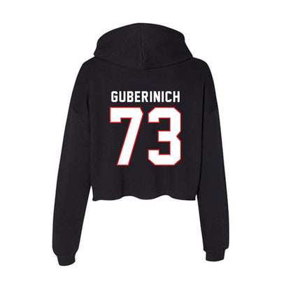 Texas Tech - NCAA Football : Danilo Guberinich - Women's Crop Fleece Hoodie-1