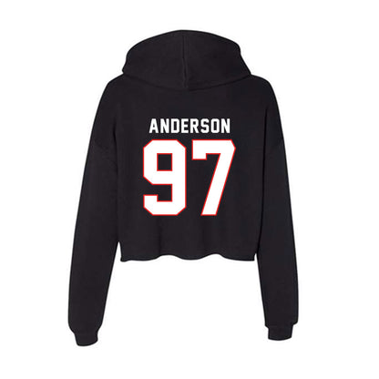 Texas Tech - NCAA Football : Charles Anderson - Women's Crop Fleece Hoodie-1