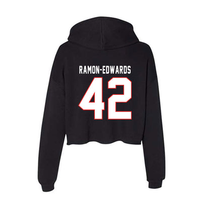 Texas Tech - NCAA Football : Marcus Ramon-Edwards - Women's Crop Fleece Hoodie-1