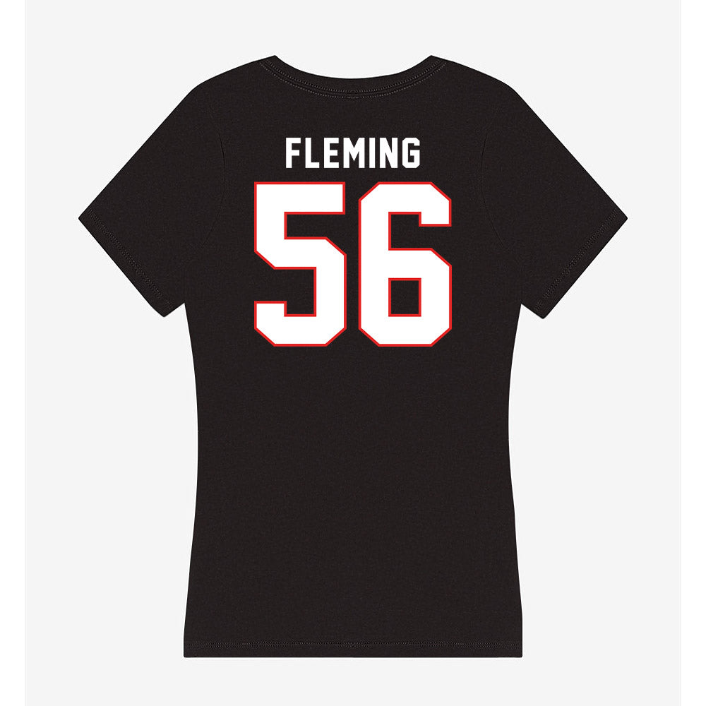 Texas Tech - NCAA Football : Amarie Fleming - Women's V-Neck T-Shirt-1