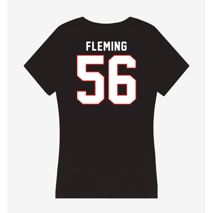 Texas Tech - NCAA Football : Amarie Fleming - Women's V-Neck T-Shirt-1