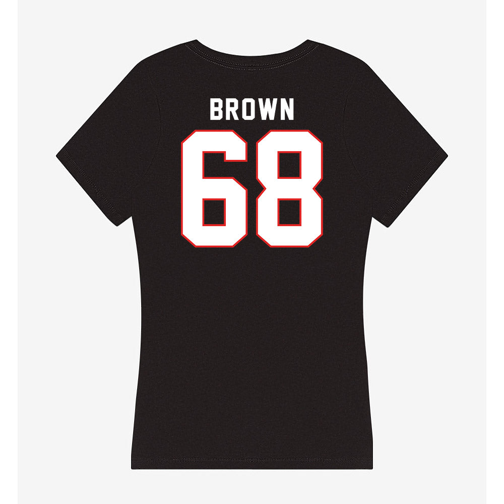 Texas Tech - NCAA Football : Ren Brown - Women's V-Neck T-Shirt-1
