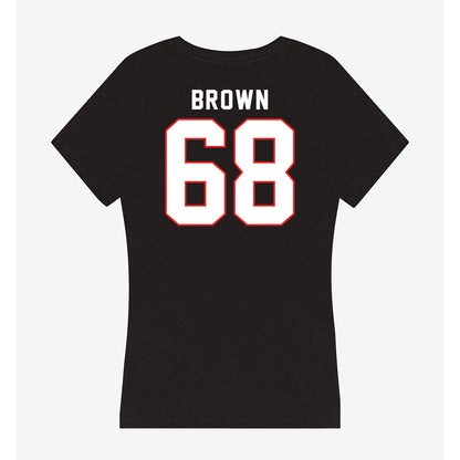 Texas Tech - NCAA Football : Ren Brown - Women's V-Neck T-Shirt-1