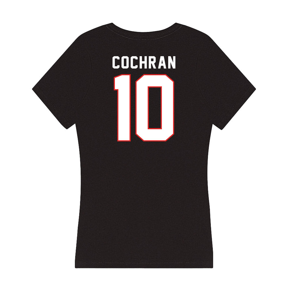 Texas Tech - NCAA Women's Volleyball : Katelyn Cochran - Women's V-Neck T-Shirt-1