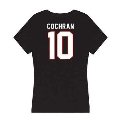 Texas Tech - NCAA Women's Volleyball : Katelyn Cochran - Women's V-Neck T-Shirt-1