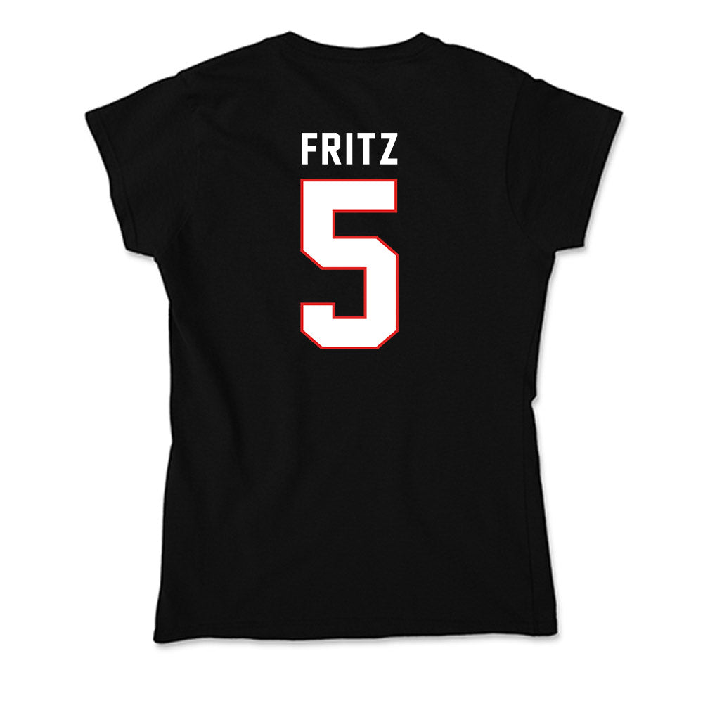 Texas Tech - NCAA Women's Basketball : Denae Fritz - Soft Style Women’s T-Shirt-1