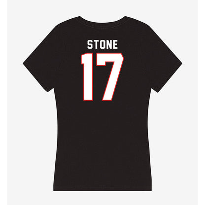 Texas Tech - NCAA Football : Leyton Stone - Women's V-Neck T-Shirt-1