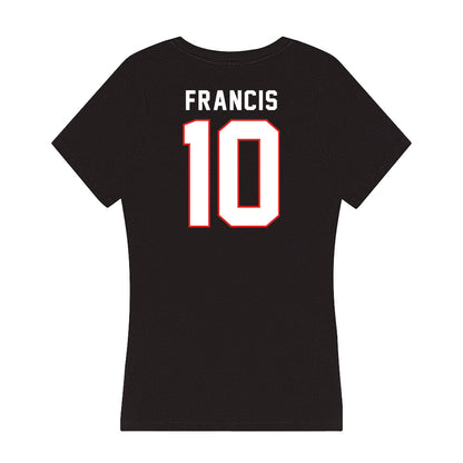 Texas Tech - NCAA Men's Basketball : Jack Francis - Women's V-Neck T-Shirt-1