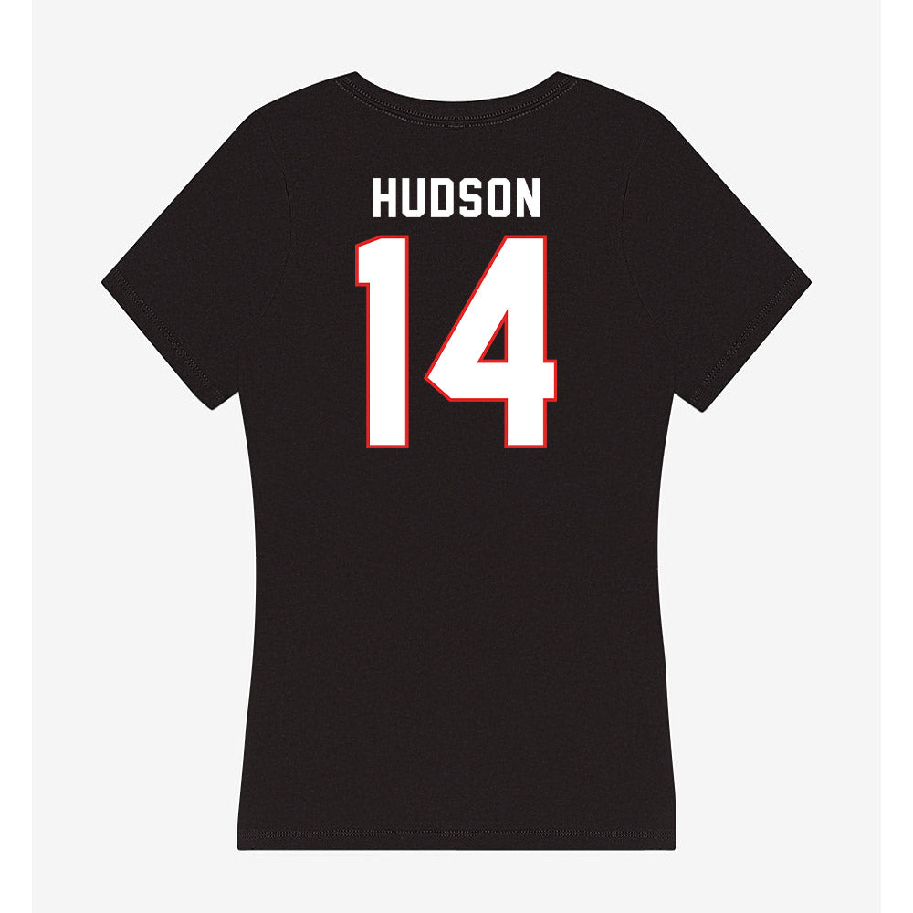Texas Tech - NCAA Football : Micah Hudson - Women's V-Neck T-Shirt-1