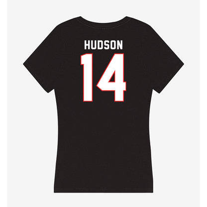 Texas Tech - NCAA Football : Micah Hudson - Women's V-Neck T-Shirt-1