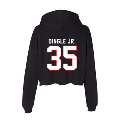 Texas Tech - NCAA Football : Miquel Dingle Jr. - Women's Crop Fleece Hoodie-1