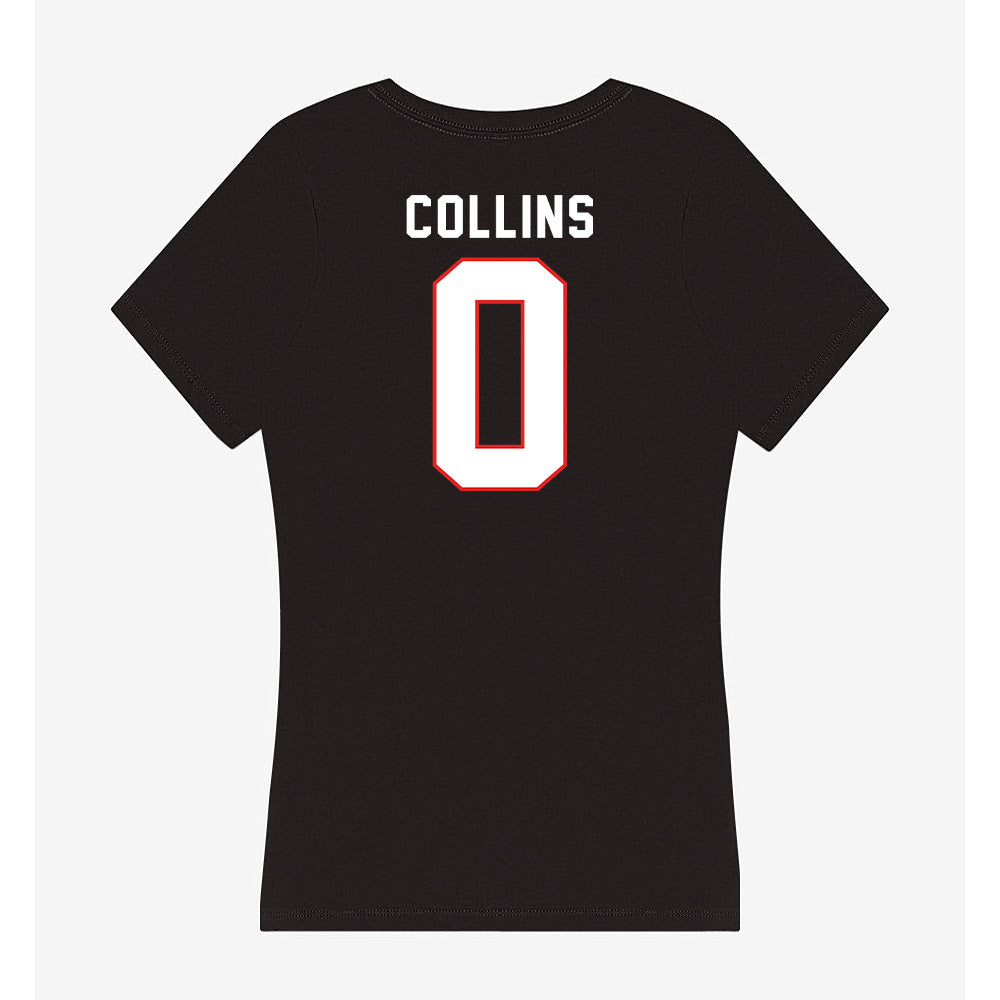 Texas Tech - NCAA Women's Basketball : Snudda Collins - Women's V-Neck T-Shirt-1