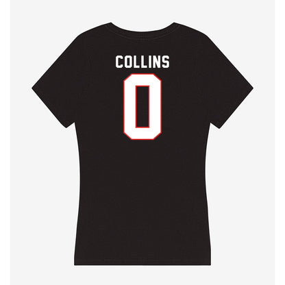 Texas Tech - NCAA Women's Basketball : Snudda Collins - Women's V-Neck T-Shirt-1