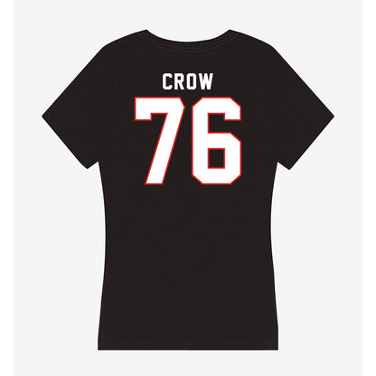 Texas Tech - NCAA Football : Jacob Crow - Women's V-Neck T-Shirt-1