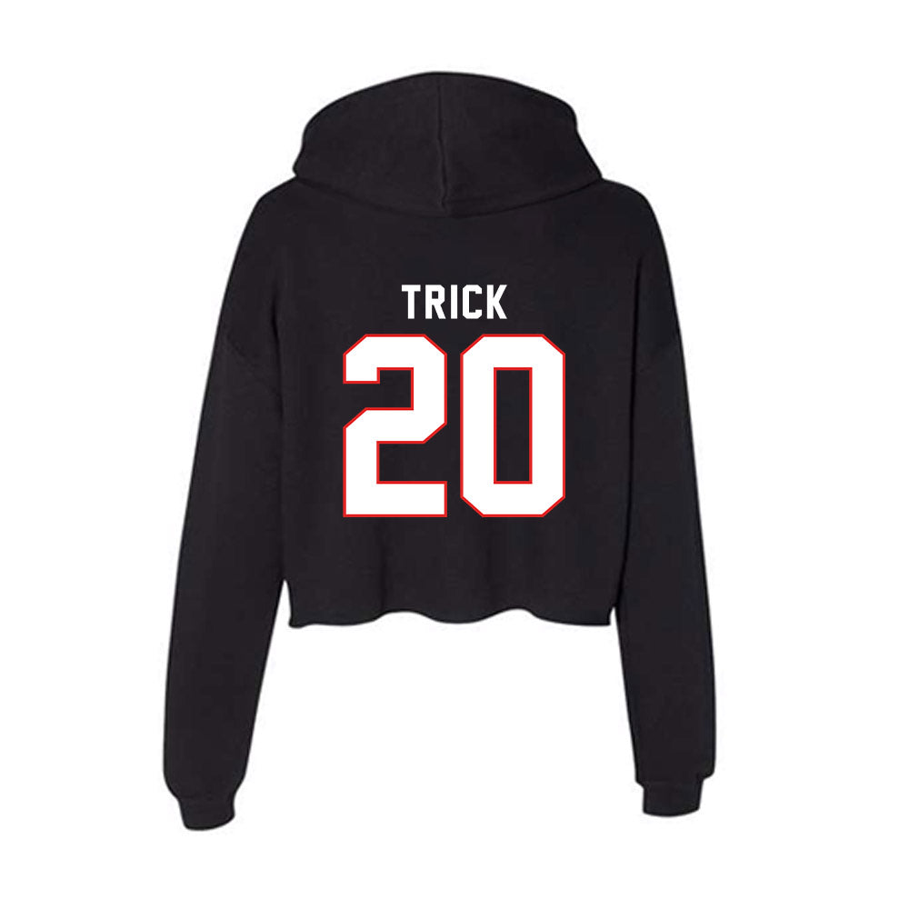 Texas Tech - NCAA Football : Adam Trick - Women's Crop Fleece Hoodie-1