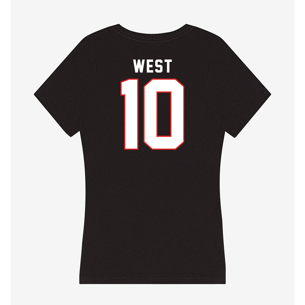 Texas Tech - NCAA Softball : Mallie West - Women's V-Neck T-Shirt-1