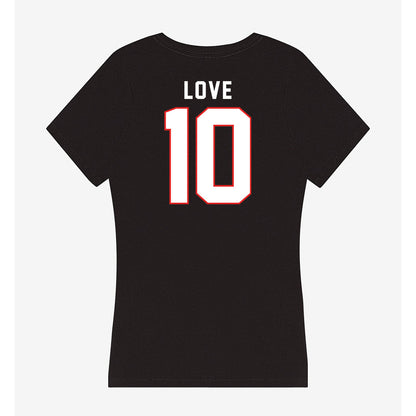 Texas Tech - NCAA Women's Basketball : Sidney Love - Women's V-Neck T-Shirt-1