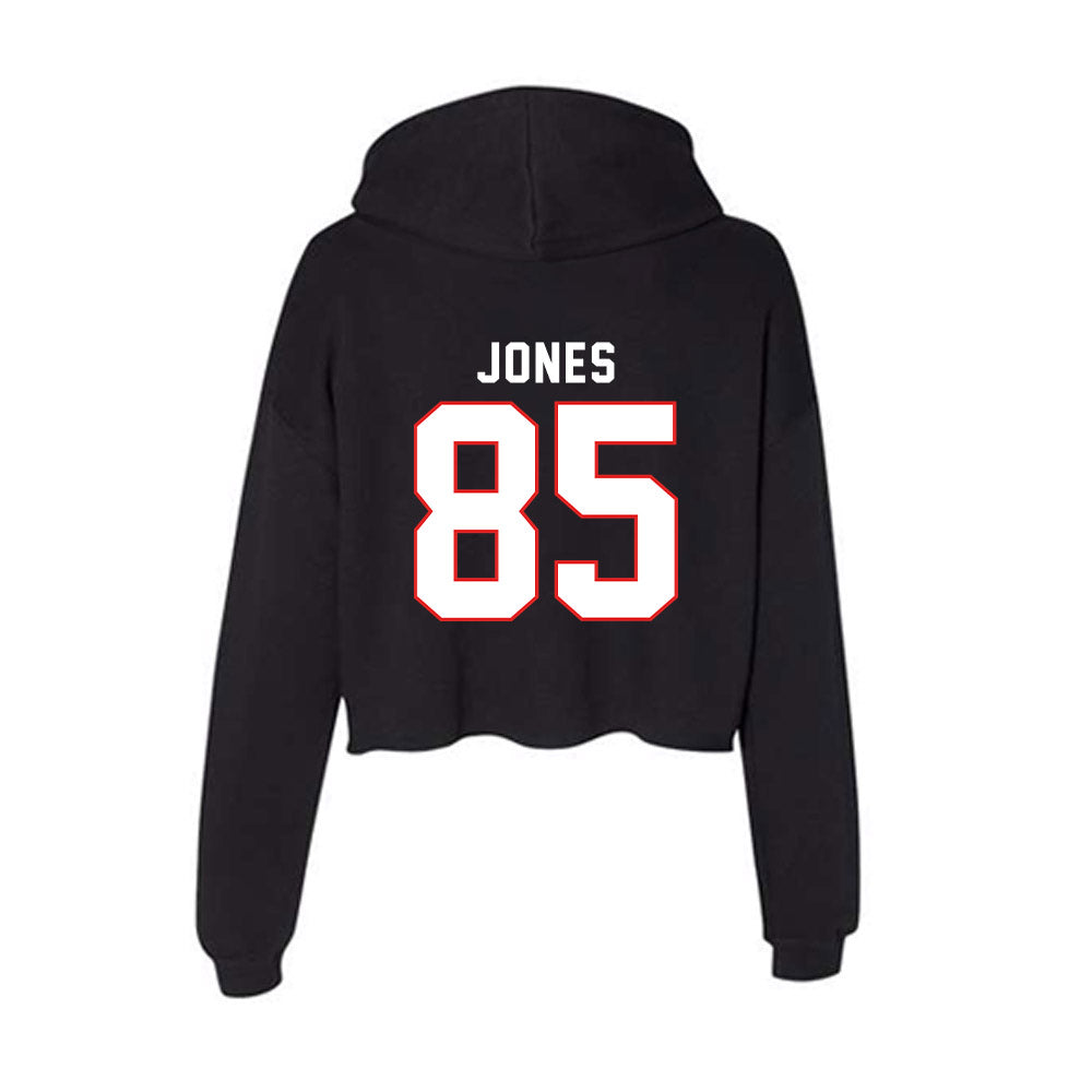 Texas Tech - NCAA Football : Bryson Jones - Women's Crop Fleece Hoodie-1