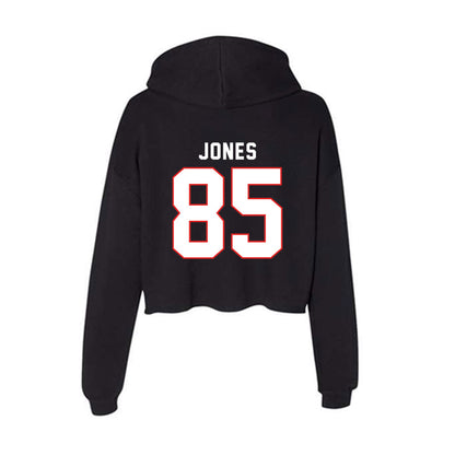 Texas Tech - NCAA Football : Bryson Jones - Women's Crop Fleece Hoodie-1