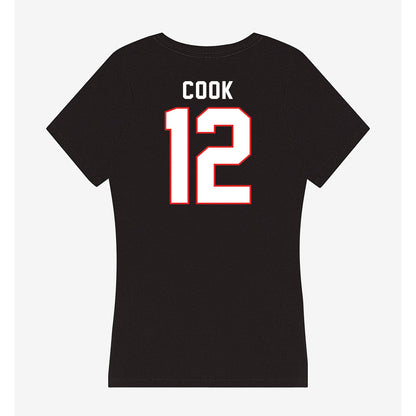 Texas Tech - NCAA Women's Volleyball : Taylor Cook - Women's V-Neck T-Shirt-1