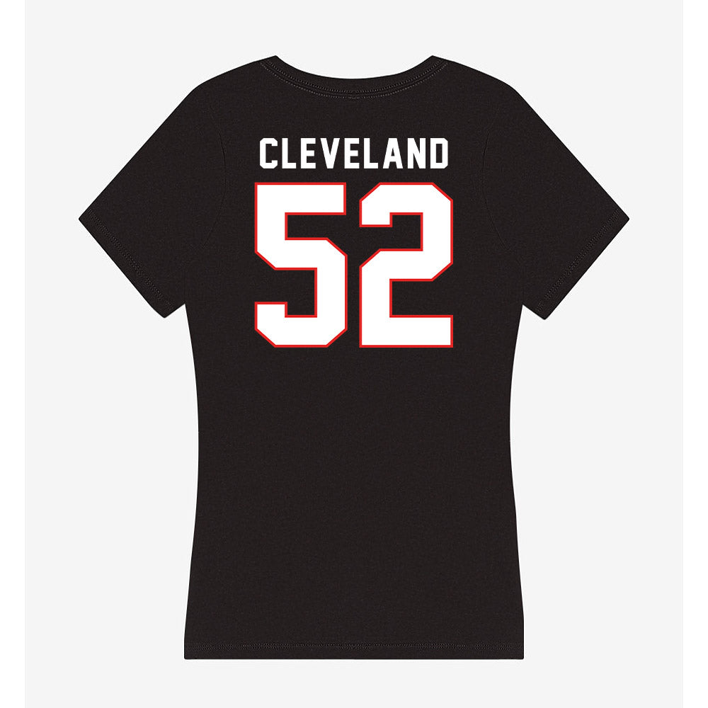 Texas Tech - NCAA Football : Cash Cleveland - Women's V-Neck T-Shirt-1