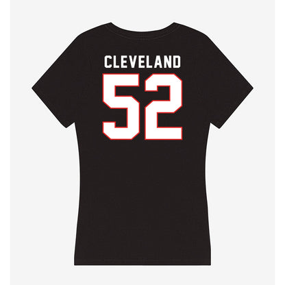 Texas Tech - NCAA Football : Cash Cleveland - Women's V-Neck T-Shirt-1