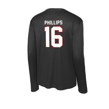 Texas Tech - NCAA Football : Holden Phillips - Activewear Long Sleeve T-Shirt-1