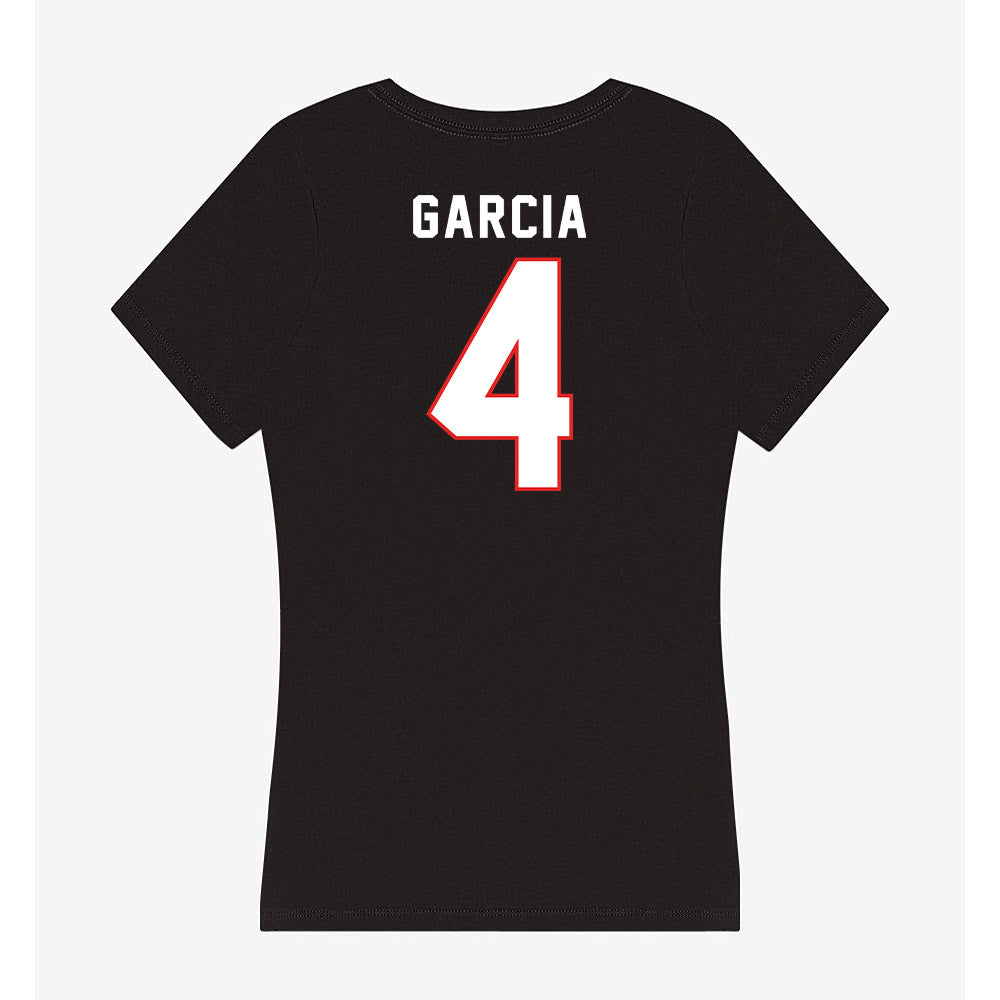 Texas Tech - NCAA Baseball : Linkin Garcia - Women's V-Neck T-Shirt-1