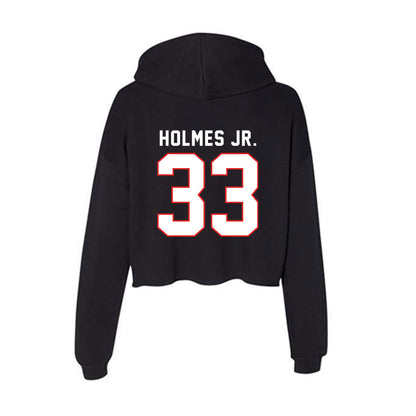 Texas Tech - NCAA Football : A.J. Holmes Jr. - Women's Crop Fleece Hoodie-1