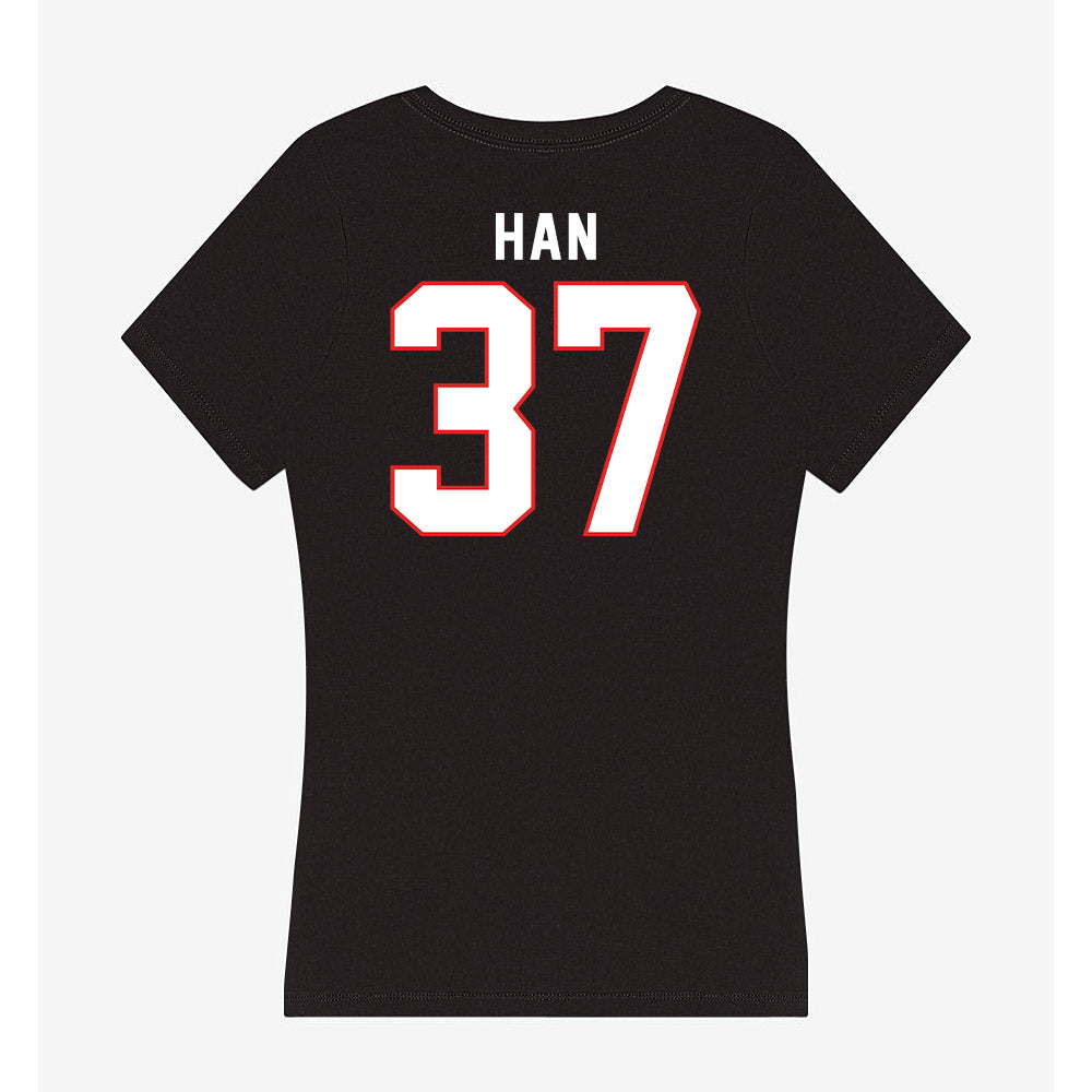 Texas Tech - NCAA Baseball : Heeryun Han - Women's V-Neck T-Shirt-1