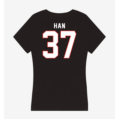 Texas Tech - NCAA Baseball : Heeryun Han - Women's V-Neck T-Shirt-1
