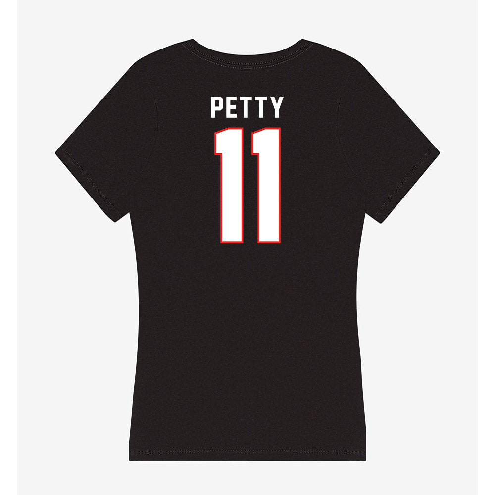 Texas Tech - NCAA Men's Basketball : Jaylen Petty - Women's V-Neck T-Shirt-1