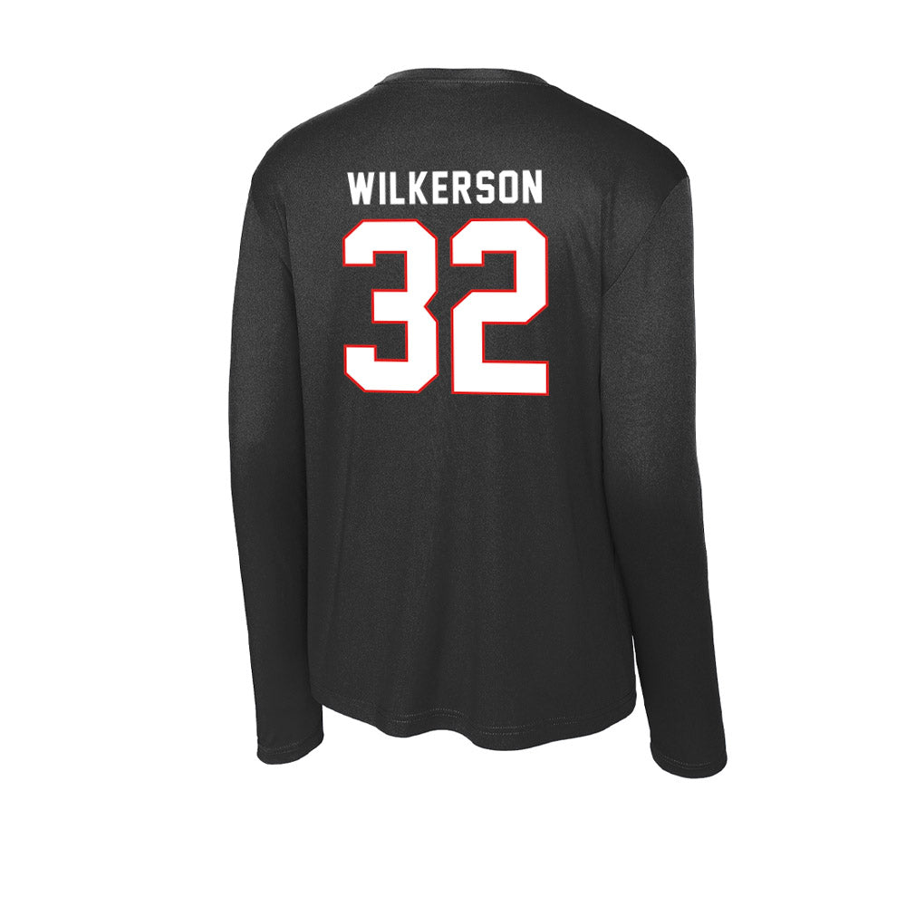 Texas Tech - NCAA Football : Sawyer Wilkerson - Activewear Long Sleeve T-Shirt-1
