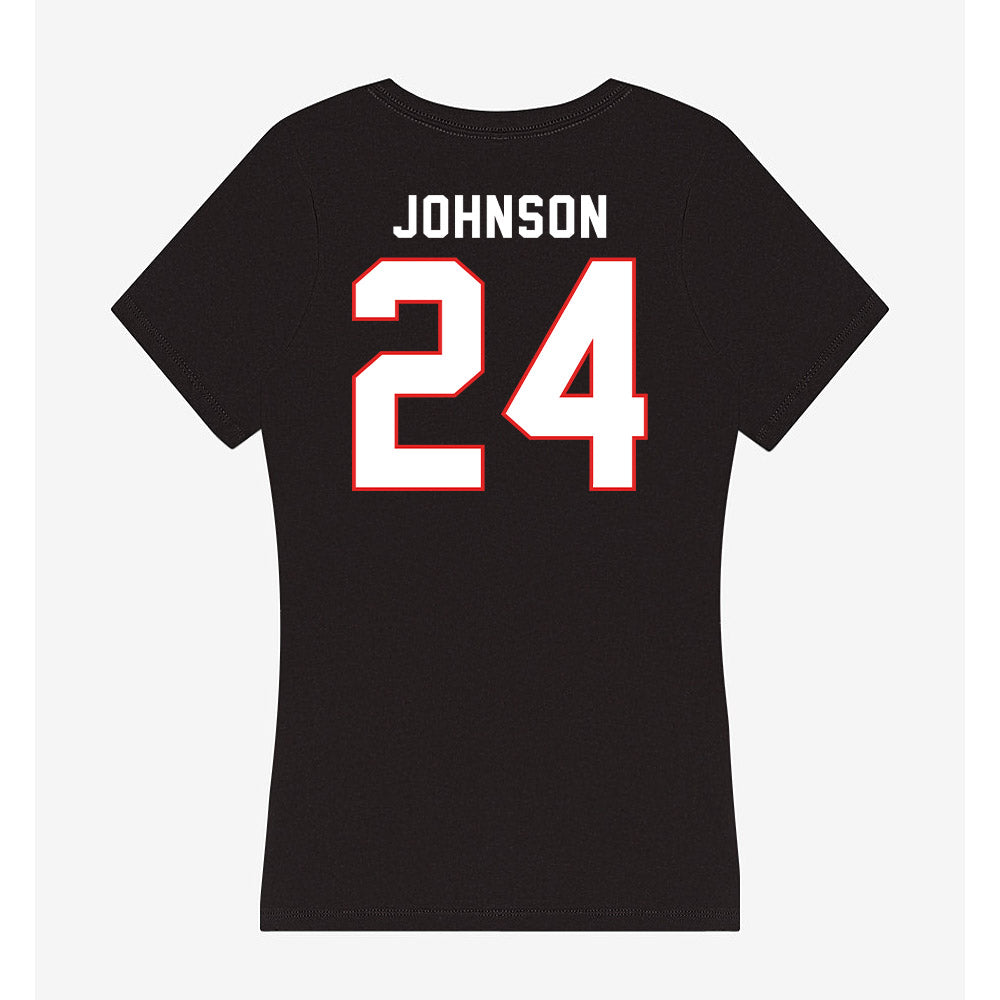 Texas Tech - NCAA Women's Volleyball : Ava Johnson - Women's V-Neck T-Shirt-1