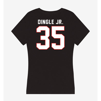 Texas Tech - NCAA Football : Miquel Dingle Jr. - Women's V-Neck T-Shirt-1