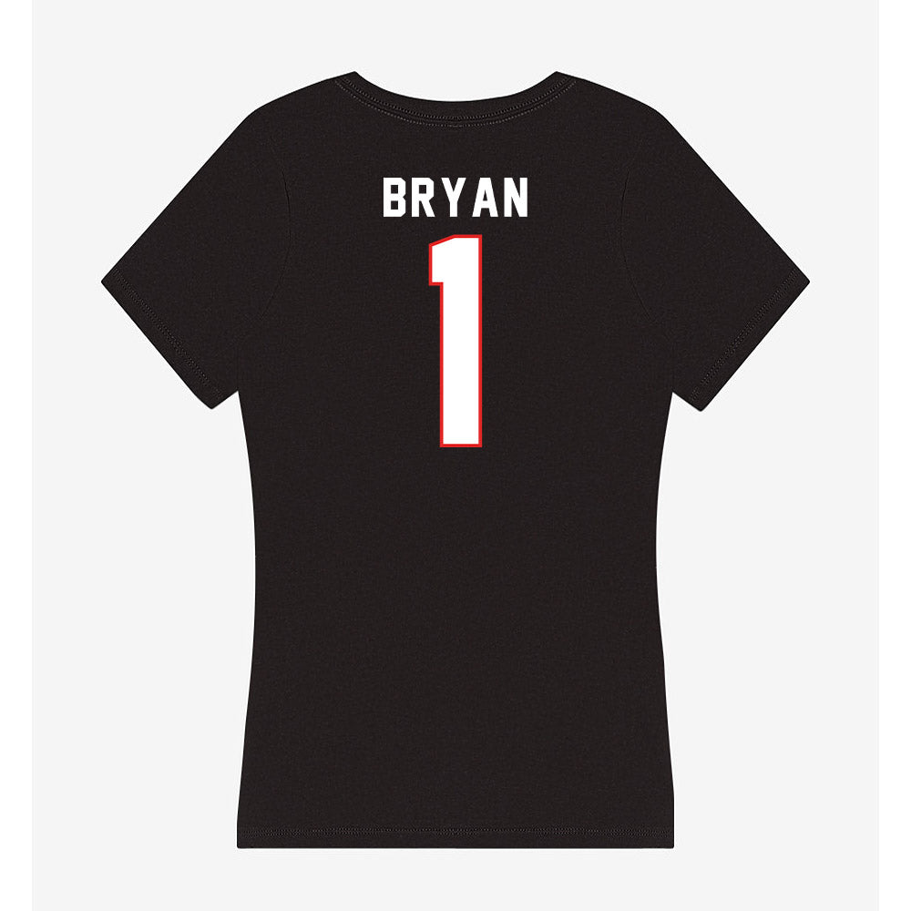 Texas Tech - NCAA Men's Basketball : Tyeree Bryan - Women's V-Neck T-Shirt-1